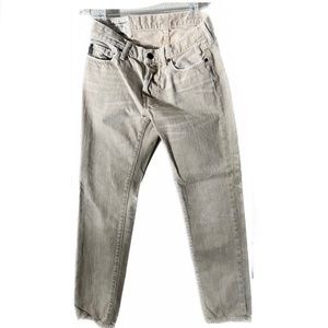 Abercrombie & Fitch Jeans Mens 30x30 Skinny Distressed Khaki Light Denim Casual